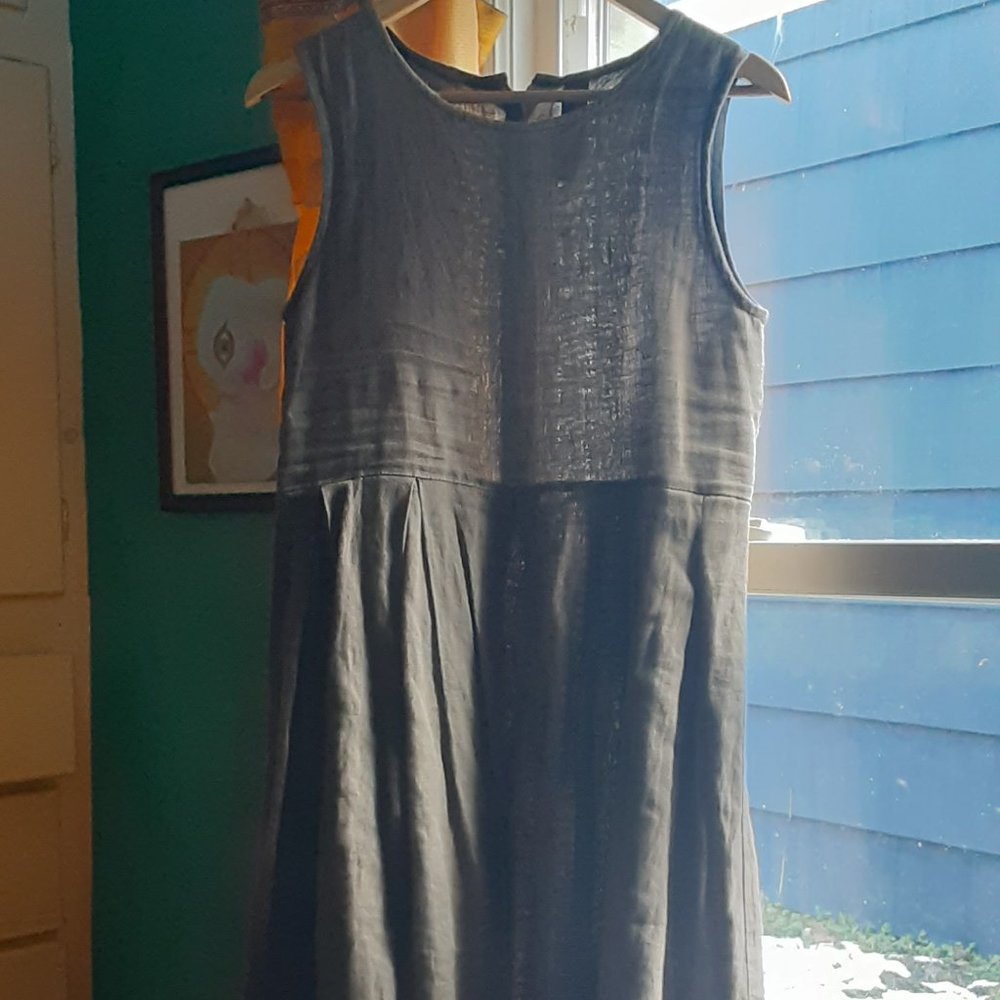 * Atelier Kesa * handmade linen midi dress from France *xs-sm*